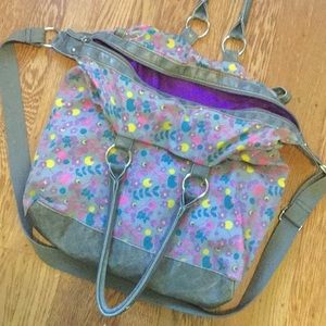 Floral Slouch Hobo Bag